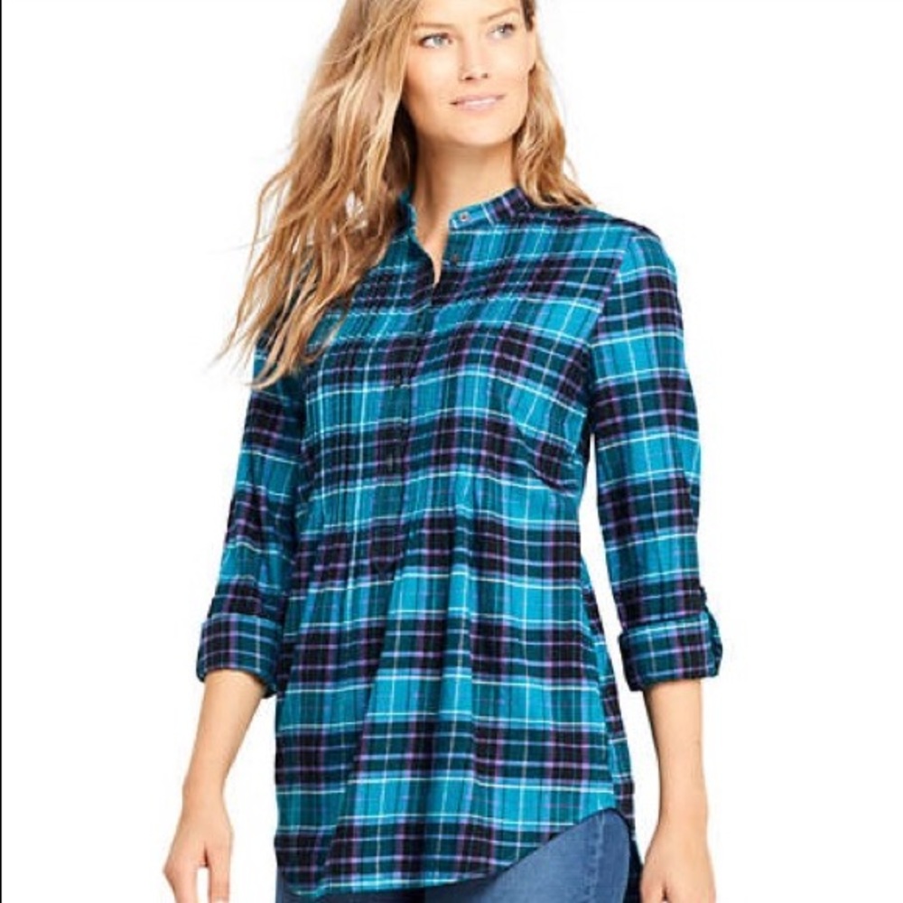 Lands End women's flannel size 8